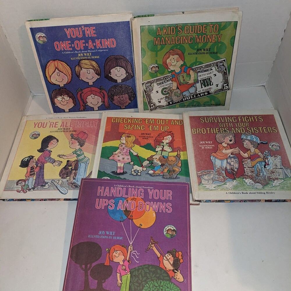 6 Vintage Joy Berry Living Skills Books Children's Emotions Money Guide Be Good